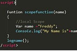 Scopes in JavaScript