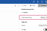 Layout Types in IBM Cognos Analytics Dashboard