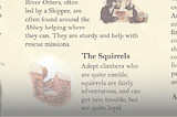 Redwall Abbey Interactive Pamphlet