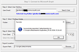 Export email attachments from Exchange Online mailboxes using Microsoft Graph
