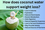 Is coconut water good for weight loss?