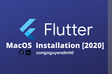 Flutter installation on MacOs Catalina