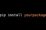 Make your package pip installable
