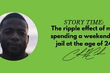 The ripple effect of me spending a weekend in jail at the of 24