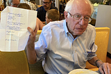 Bernie Sanders the world’s greatest service designer & $6tn spending list.