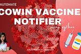 Automate Cowin Vaccine slots Availablity using Python