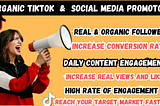 I will grow and promote your tiktok account organically, to boost tiktok followers