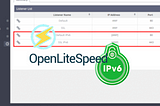 OpenLiteSpeed com IPv6