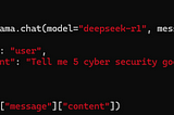 Installing and using DeepSeek AI