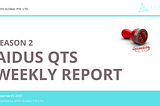 «Weekly Report» The Change of AIDUS QTS Profit Rate (September 2, 2022)