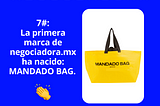 7#: La primera marca de NEGOCIADORA.MX ha nacido: MANDADO BAG.