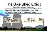 What is Parkinson’s law of triviality (aka Bikeshedding)?