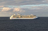 cruise ship sailing on the ocean