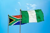 Nigerian and South Africans flag