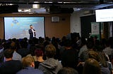 Startup pitching event in London by Silicon Roundabout