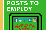 #70 DIFFERENT TYPES OF SOCIAL MEDIA POST A BUSINESS SHOULD EMPLOY