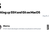 Setting up SSH and Git on MacOS