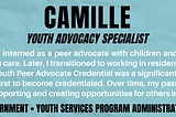 New Yorkers in Behavioral Health — Camille: Regional Youth Advocacy Specialist II with New York…