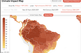 Discover the climate change impact on any place of the world through public interactive tools