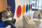 McKenzy hanging out at the Google San Francisco Office.