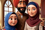 Turban Boy and Girl Family Love Image Free Download