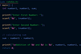 Arithmetic Operators in C