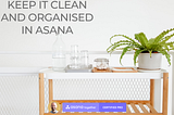 Keep it clean and organized in Asana