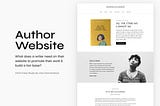 UI/UX Case Study: Author Website — What does a writer need to promote their work & build a fan base?