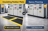 Insulating Rubber Mats Over Epoxy Coatings