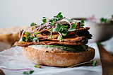 Sweet Potato Chip Avocado Sandwich Dolly & Oatmeal