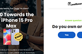 “Get $1000 Toward iPhone 15 Pro Max!