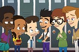 Some of the main characters in Big Mouth!