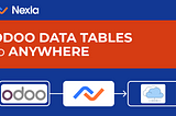 Odoo data tables integrated anywhere feature image, ETL mode or replication