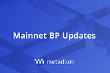 Metadium Mainnet BP Update Details