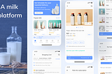 “E-milk”- a milk delivery app (UI/UX case study)