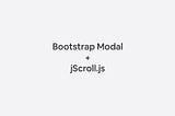 Use jScroll.js in Bootstrap Modal