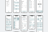 Low-fi wireframe towards next step of High-fi prototype or visual