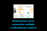 Broken brute-force protection, multiple credentials per request