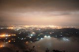 A view of Doon valley from Mussoorie