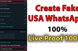 How to get USA WhatsApp number? | US number se WhatsApp kaise chalayen