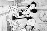 Figura 1 — Mickey Mouse em sua primeira aparição, em 1928