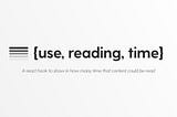 Adding Reading Time Feature for Markdown Blog Projects with React