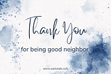 5 Thank you Cards for Good Neighbours (Method, Notes, Quotes)