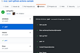 Perl meets Github Actions