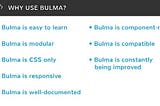 8 wonderful reasons to try Bulma CSS