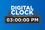 Digital Clock with Alarm in JavaScript + HTML