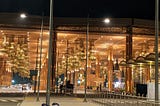 Drop off area of Bangalore’s Kempegowda International airport.
