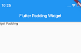 Flutter — Widget Padding (FR)