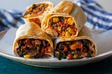 Delicious and Healthy Bean and Vegetable Burritos