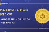 GameJet Presale is Live! Go Get Your JET